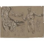 Rothaug, Alexander: Draperiestudie und männlicher Akt mit Bogen
