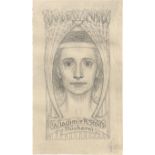 Fidus: "Wladimir R. Stolls / Bücherei": Exlibris-Entwurf. 
