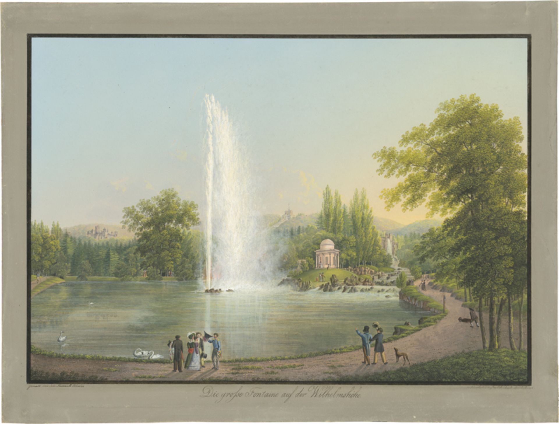 Bleuler d. J., Johann Heinrich: "Die große Fontaine auf der Wilhelmshöhe"