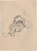 Rainer, Arnulf: Liegende Frau, lesend (Maria Lassnig?)