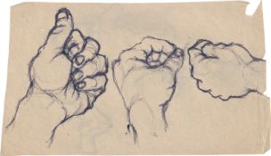 Rainer, Arnulf: Drei Studien einer linken Hand