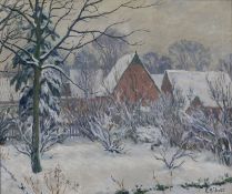 Eitner, Ernst: Tief verschneit (Hummelsbüttel)