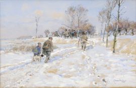 Mühlig, Hugo: Schneespaziergang