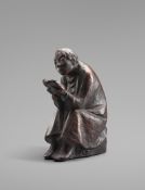 Barlach, Ernst: Der Buchleser (Lesender Mann im Wind)