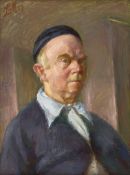 Meidner, Ludwig: Selbstportrait mit Haube
