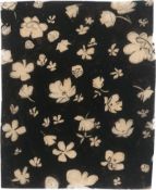 Dufy, Raoul: Projet de tissu à fleurs sur fond noir pour Bianchini-Fé...