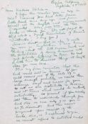 Miller, Henry: Brief an die Verlegerin Madame Voilier. 1947