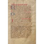 Missa pro evitanda morte: Lateinische Handschrift auf Pergament