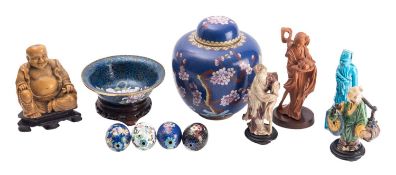 A mixed group of Oriental works of art,