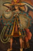 Cuzco / Cusco or Andean school (Late 19th or early 20th century) - Icon painting of Angel