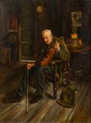 B Wilson after Charles Spencelayh [British, 19th/20th Century]- Failing Memories,