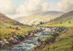 * Charles J Mcauley (Irish, 1910-1999) - 'Glendun, Nr Cushendall' - Oil on canvas - 41.5 x 59.