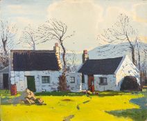 * John Skelton (Irish, 1923-2009) - 'Sun and Shade, Co Wicklow, Ireland' - Oil on board - 50.