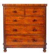 A Victorian mahogany chest of drawers,