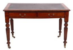 A Regency mahogany library writing table, in the manner of Gillow,