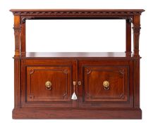 A Victorian mahogany two tier buffet,