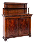 A George IV rosewood chiffonier,