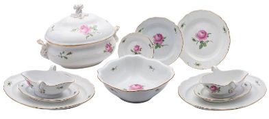 A Meissen part dinner service,