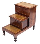 A George III mahogany step commode,