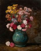 Camille Matisse (French, 20th Century) - Chrysanthemums in vase - Oil on canvas - 51 x 41cm, 78.