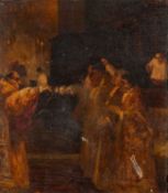 Alfred Sohn-Rethel (German, 1875-1955) - Priests celebrating mass - Oil on canvas - 41 x 36.