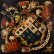 British School, 19th Century - Hatchment of The Watt family of Speke Hall,