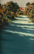 Jonas (20th Century school) - 'Dappled light, Sardinia' - Oil on board - 44 x 28.