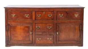 A George III oak dresser,