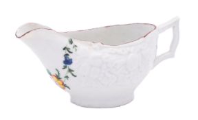 A rare Champion's Bristol butterboat with flattened angular handle,