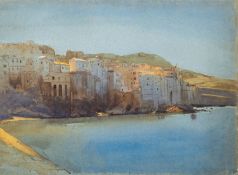 Early 20th Century British school - Seafront possibly at the Bay of Naples - Watercolour on paper