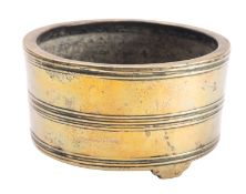 A Chinese bronze tripod censer,