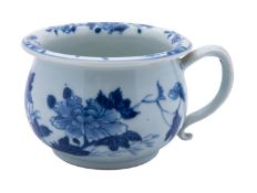 A Chinese 'Nanking Cargo' blue and white child's chamber pot,