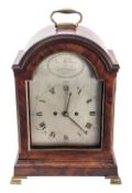 George Fairbank, London, a late-Georgian mahogany quarter-chiming bracket clock