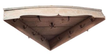 A pine corner mounting game hanger,