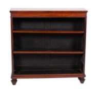 A Regency rosewood open bookcase,