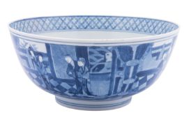 A Chinese blue and white bowl,