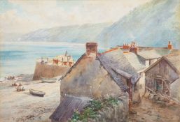 Hugh Percy Heard (British, 1866-1940) - The Back Beach, Clovelly,