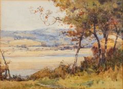 Late 19th / early 20th Century British school - River landscape - Watercolour on paper