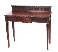A mahogany hall table George III style,
