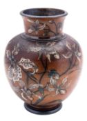 R. W. Martin & Brothers a salt glazed stoneware vase,