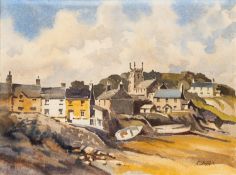 John Davis (British, Contemporary) 'Nesting Arctic Tern' - Watercolour - 27 x 35cm, 43.5 x 53.