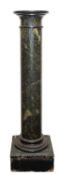 A Continental marble columnar pedestal,