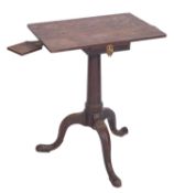 A George II mahogany library reading table,