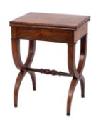 A Louis Philippe mahogany gaming table,