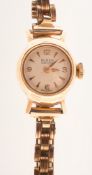 Buren, Grand Prix, a lady's vintage 9ct gold cased watch,