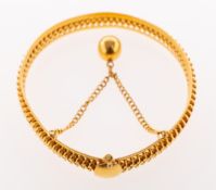 An openwork hinged bangle, (possibly of Middle Eastern origin), of woven design,