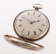 Grant, Fleet Street, London, 1298 a full hunter silver pocket watch,