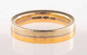 Niessing, a tri-colour wedding band, marked Niessing, makers mark, 585, size M1/2, 6.1grams.