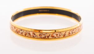 Hermes, an enamel rabbit designed bangle,
