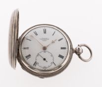 James McCabe, Royal Exchange, London, 07879, a small silver full-hunter pocket watch,